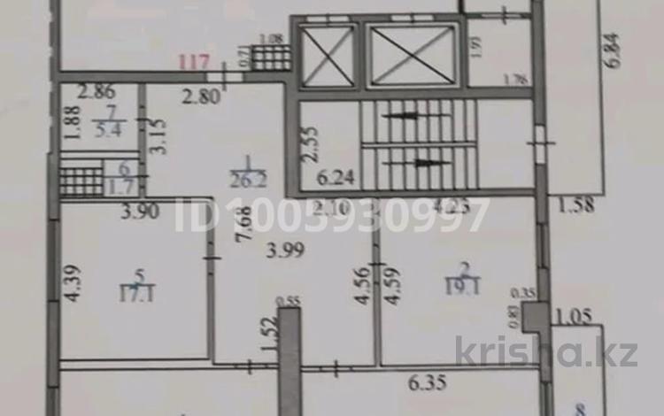 3-бөлмелі пәтер · 129.2 м² · 5/12 қабат, Республики 1/3, бағасы: 35 млн ₸ в Караганде, Казыбек би р-н — фото 2