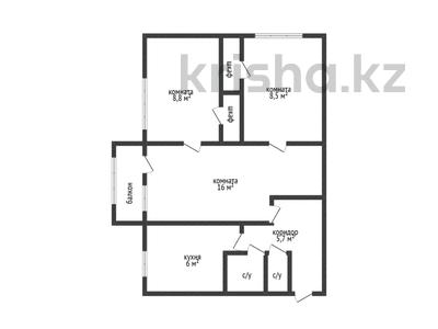 3-комнатная квартира · 48.9 м² · 5/5 этаж, волынова 14 за 13 млн 〒 в Костанае