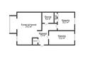 3-комнатная квартира · 68 м² · 5/5 этаж, С. Баймагамбетова 183 за 24 млн ₸ в Костанае — фото 2