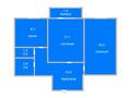 2-комнатная квартира · 64.3 м² · 4/5 этаж, Юбилейный 17 за 29.5 млн ₸ в Костанае — фото 2