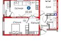 2-комнатная квартира · 63 м² · 10/13 этаж, ул. Анет баба 6 за 42 млн ₸ в Астане, Есильский р-н — фото 6