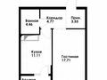 1-бөлмелі пәтер · 42.16 м² · 5/12 қабат, ул. Фадеева, 38г 38г, бағасы: 29 млн ₸ в Алматы, Алатауский р-н — фото 3