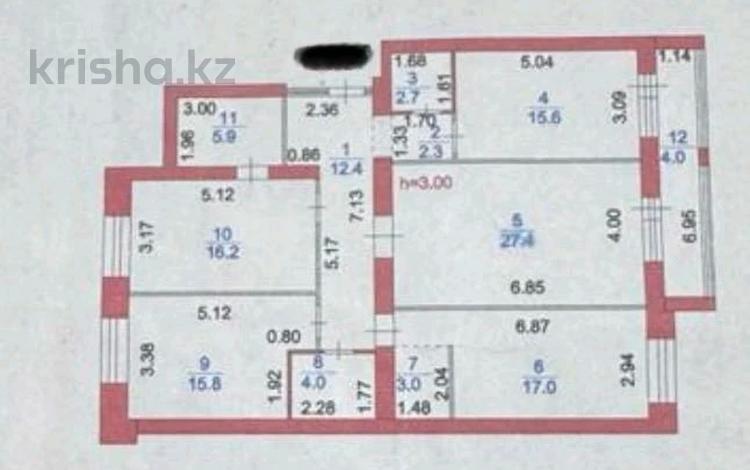 4-бөлмелі пәтер · 127 м² · 2/9 қабат, Кайым Мухамедханов, бағасы: 94 млн ₸ в Астане, Нура р-н — фото 2