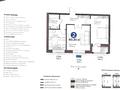 2-комнатная квартира · 60.35 м² · 8/9 этаж, Магжана Жумабаева 38 за 39.3 млн ₸ в Астане, Сарайшык р-н