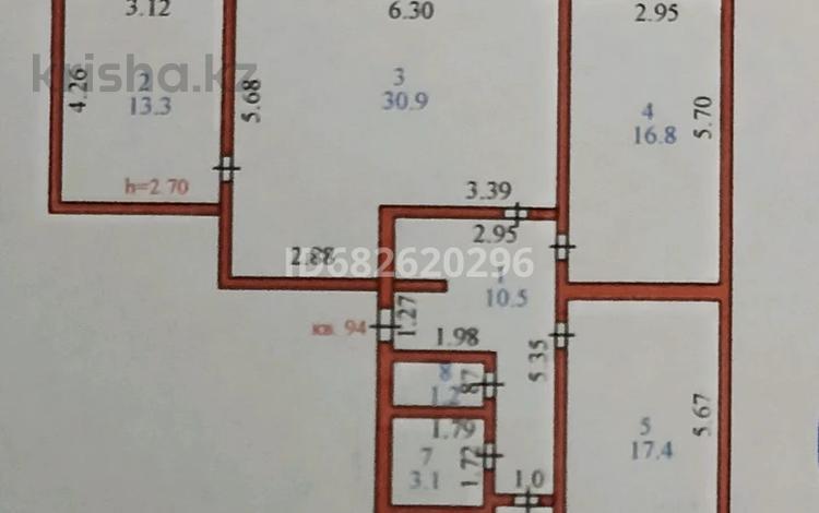 4-комнатная квартира · 104 м² · 4/6 этаж, Бараева за 47 млн ₸ в Астане, р-н Байконур — фото 21
