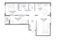 3-комнатная квартира · 78.84 м² · 4 этаж, пересечение ул. Калдаякова и ул. Жургенова 30/1 за ~ 43.9 млн ₸ в Астане, Сарайшык р-н — фото 2