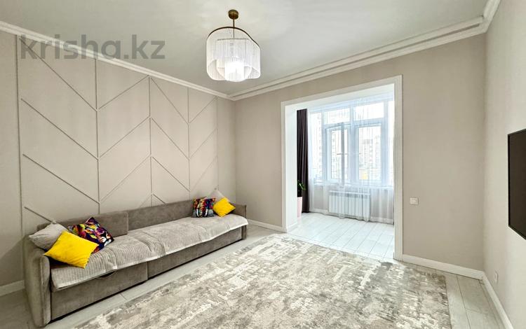 3-комнатная квартира · 74 м² · 3/8 этаж, Алихан Бокейхан 27/1 за 53.9 млн ₸ в Астане, Есильский р-н — фото 2