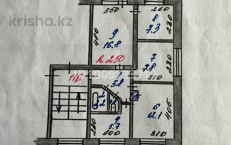 4-бөлмелі пәтер · 59.8 м² · 4/5 қабат, Ауэзова 57, бағасы: 15 млн ₸ в Аксу — фото 2