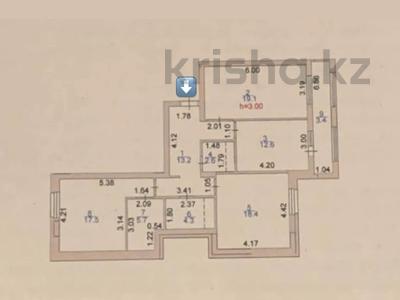 3-комнатная квартира, 96.8 м², 8/9 этаж, Кабанбай батыра 45/3 за 47.5 млн 〒 в Астане, Есильский р-н