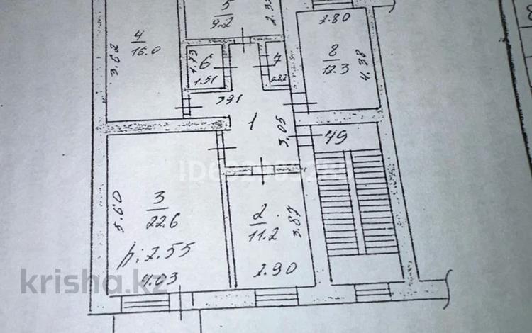 4-комнатная квартира, 87.5 м², 5/5 этаж, 3 2 за 30 млн 〒 в Талдыкоргане, мкр Мушелтой — фото 2