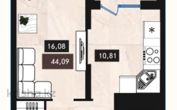 1-комнатная квартира · 45 м² · 5/20 этаж, Мангилик Ел 54 за 20 млн 〒 в Астане, Есильский р-н — фото 2