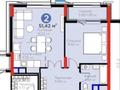 2-бөлмелі пәтер · 51 м² · 8/9 қабат, Турар Рыскулов 18, бағасы: 42 млн ₸ в Астане, Есильский р-н — фото 6