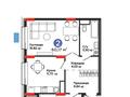 2-бөлмелі пәтер · 60 м² · 7/10 қабат, Шоссе Коргалжын 24/2, бағасы: 40 млн ₸ в Астане, Нура р-н