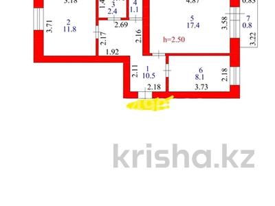 2-комнатная квартира, 52 м², 2/5 этаж, сембинова — мегастрой за 23.5 млн 〒 в Астане, р-н Байконур