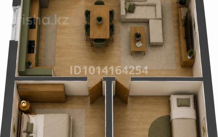 2-бөлмелі пәтер · 51.53 м² · 2/7 қабат, Алатауская трасса 10, бағасы: 26.6 млн ₸ в Талгаре — фото 10
