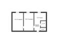 2-комнатная квартира · 56 м² · 3/3 этаж, Шернияза за 12 млн ₸ в Актобе — фото 12