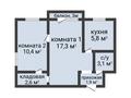 2-бөлмелі пәтер · 42 м² · 2/5 қабат, Гоголя, бағасы: 18.4 млн ₸ в Костанае — фото 2