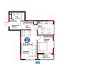 2-комнатная квартира · 58.9 м² · 17/17 этаж, Турар Рыскулов 18/7 — Хусейн бен Талал за 37.5 млн ₸ в Астане, Есильский р-н