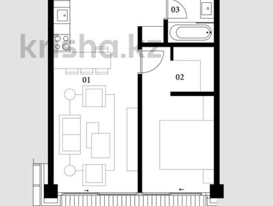 2-бөлмелі пәтер · 56 м² · 3/4 қабат, мкр Рахат, Култобе 24/1-24/10, бағасы: 40 млн ₸ в Алматы, Наурызбайский р-н
