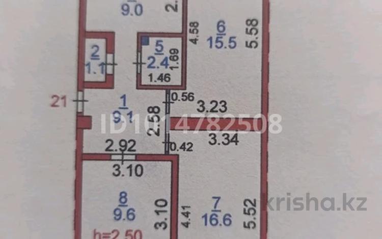 3-комнатная квартира · 65 м² · 5/5 этаж, Садовая 27 за 25.5 млн ₸ в Костанае — фото 10