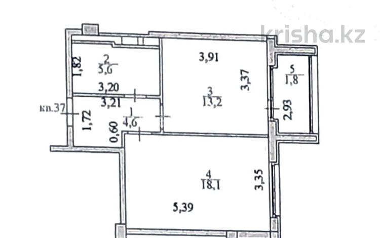 1-бөлмелі пәтер, 43.3 м², 6/7 қабат, ул. 38 12 Б, бағасы: 20.9 млн 〒 в Астане, Есильский р-н — фото 2