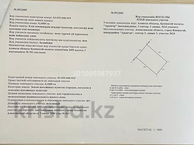 Участок · 10 соток, Ардагер 24 за 2.2 млн 〒 в Конаеве (Капчагай)