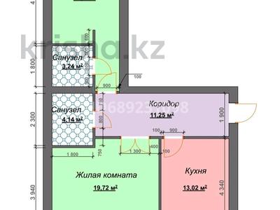 2-комнатная квартира, 68 м², 3/6 этаж, Майкудук 3 — ЖК Томирис за 21.7 млн 〒 в Караганде, Алихана Бокейханова р-н
