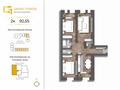 3-комнатная квартира · 92.55 м² · 6/7 этаж, мкр. Алтын орда 192 — Халела досмухамедулы за 30.6 млн ₸ в Актобе — фото 5
