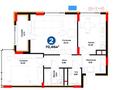2-комнатная квартира · 70.46 м², Е 909 29 за ~ 55.5 млн ₸ в Астане, Нура р-н — фото 3