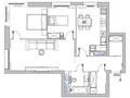 3-комнатная квартира · 77.6 м² · 16/20 этаж, Абая 160 — Тургут Озала за 79 млн ₸ в Алматы, Бостандыкский р-н — фото 14