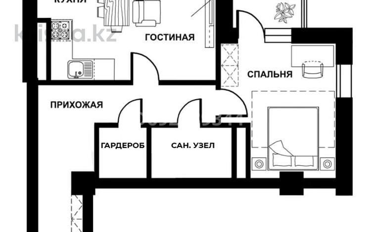 2-комнатная квартира, 50.09 м², 17/17 этаж, Е430 за 23.9 млн 〒 в Астане, Нура р-н — фото 2