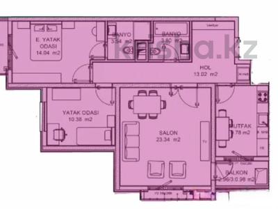 3-комнатная квартира · 83.4 м² · 4/12 этаж, Жаңа Қала 28/4 — Облыс әкімдігі за ~ 27.6 млн ₸ в Туркестане