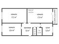3-бөлмелі пәтер · 62 м² · 4/5 қабат, Маяковского 117, бағасы: 17 млн ₸ в Костанае — фото 13