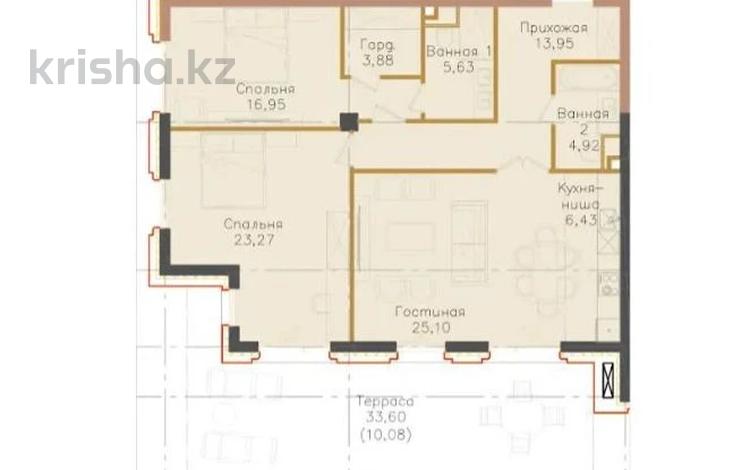 3-бөлмелі пәтер · 110 м² · 1/3 қабат, Оспанова 80/85, бағасы: 140 млн ₸ в Алматы, Медеуский р-н — фото 2