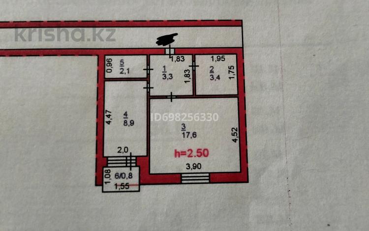 1-бөлмелі пәтер, 38.6 м², 6/9 қабат, Гагарина 80, бағасы: 12.5 млн 〒 в Павлодаре — фото 2