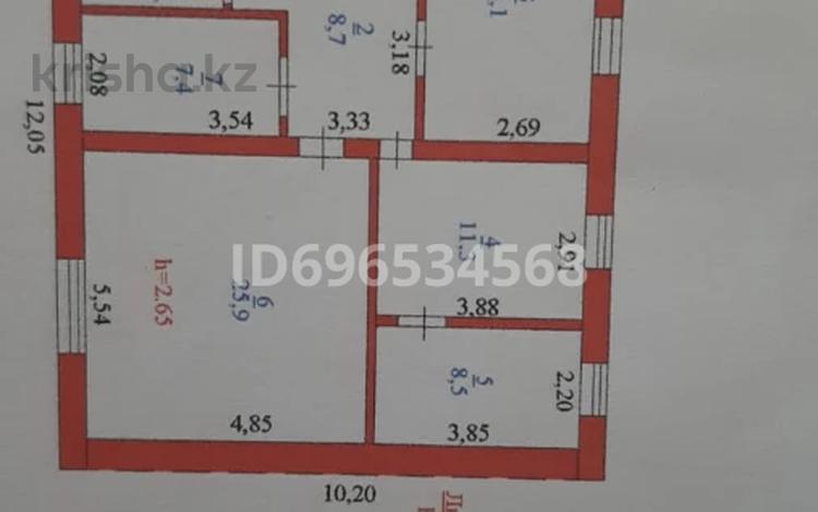 Часть дома • 4 комнаты • 88.6 м² • 11 сот., улица Первомайская 18 за 9.5 млн 〒 в Московском — фото 2