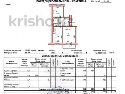 2-комнатная квартира · 56.5 м² · 1/5 этаж, Нұрсұлтан Назарбаев 87 — Конституции Казахстана за 25 млн ₸ в Петропавловске