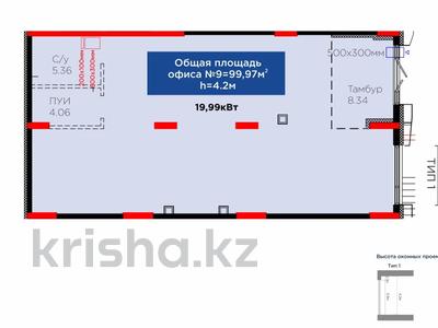 Еркін, кеңселер, дүкендер мен бутиктер · 98 м², бағасы: 1.5 млн ₸ в Астане, Алматы р-н