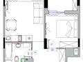 2-комнатная квартира · 38 м² · 10/17 этаж, Турар Рыскулов 16/3 за 270 000 ₸ в Астане, Есильский р-н
