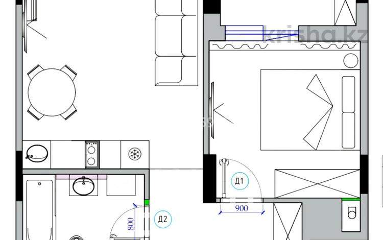 2-комнатная квартира · 38 м² · 10/17 этаж, Турар Рыскулов 16/3 за 270 000 ₸ в Астане, Есильский р-н — фото 32