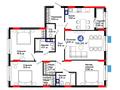 4-бөлмелі пәтер · 114.41 м², Е-321 6/2, бағасы: ~ 66.2 млн ₸ в Астане, Есильский р-н — фото 3
