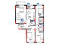 4-комнатная квартира · 112.57 м² · 6/9 этаж, Е-321 6/2 за ~ 75.4 млн ₸ в Астане, Есильский р-н — фото 3