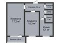 2-комнатная квартира · 44.5 м² · 3/5 этаж, Волынова 5 за 16.9 млн ₸ в Костанае — фото 2