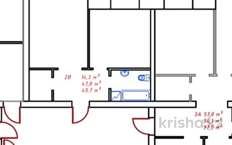 1-комнатная квартира · 49.6 м² · 2/5 этаж, проспект тауелсиздик за 14.9 млн 〒 в Актобе — фото 2