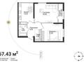 2-комнатная квартира · 67.43 м² · 7/12 этаж, Есенжанова 82 — Абая-Тлендиева за 59 млн ₸ в Алматы, Бостандыкский р-н — фото 2