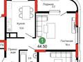 1-бөлмелі пәтер · 45 м² · 13/20 қабат, Сыганак 26/2, бағасы: 28.5 млн ₸ в Астане, Нура р-н