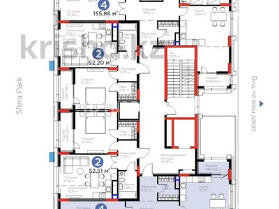 4-бөлмелі пәтер · 148.39 м² · 4/9 қабат, ​Аль-Фараби 3/2 — Керей Жанибек, бағасы: ~ 152.9 млн ₸ в Астане, Есильский р-н