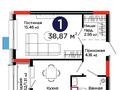 1-бөлмелі пәтер · 39 м² · 9/9 қабат, Е-321 6/2 — сдача 31 октября, бағасы: 33 млн ₸ в Астане, Есильский р-н