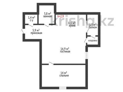 2-комнатная квартира, 54 м², 2/9 этаж, Нурсат 2 за 27.5 млн 〒 в Шымкенте, Каратауский р-н