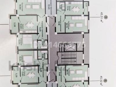 1-комнатная квартира · 45 м² · 3/7 этаж, мкр Шымсити, Байдибек би 126/7 за 18 млн ₸ в Шымкенте, Абайский р-н